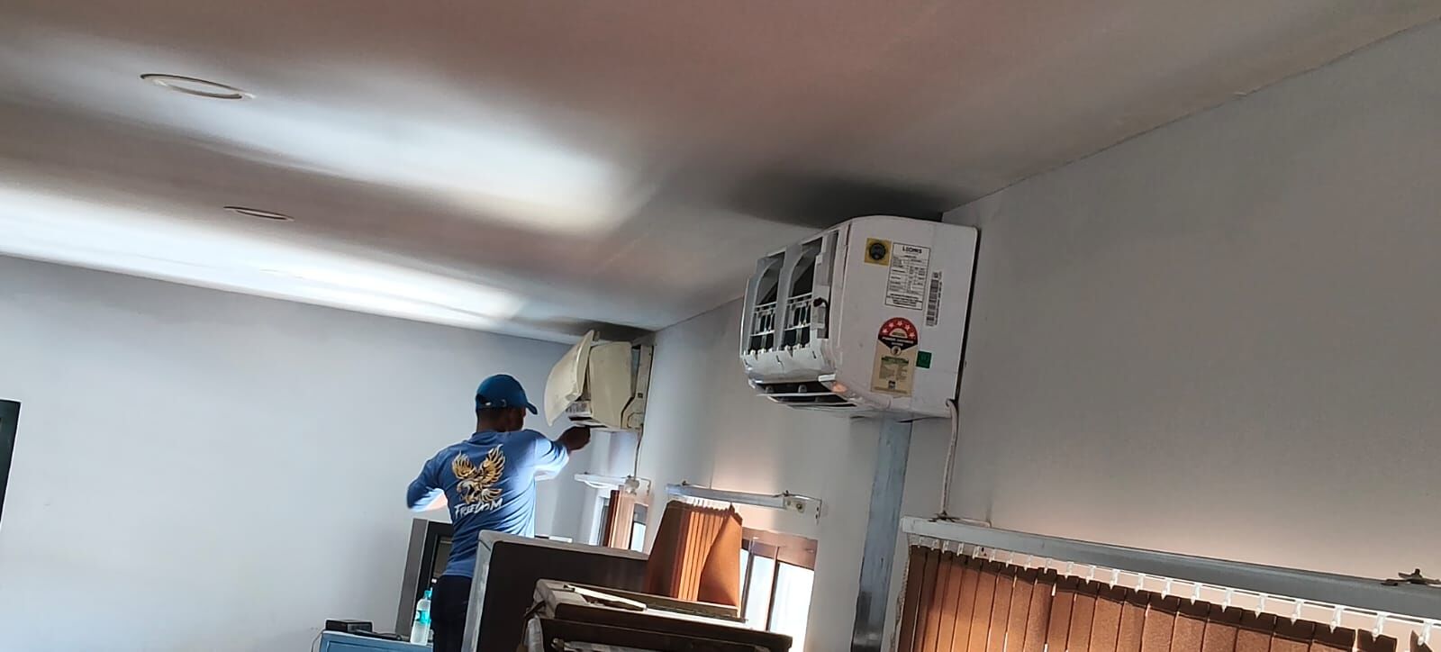 AMC AC servicing work by Antelope Infra & Technology