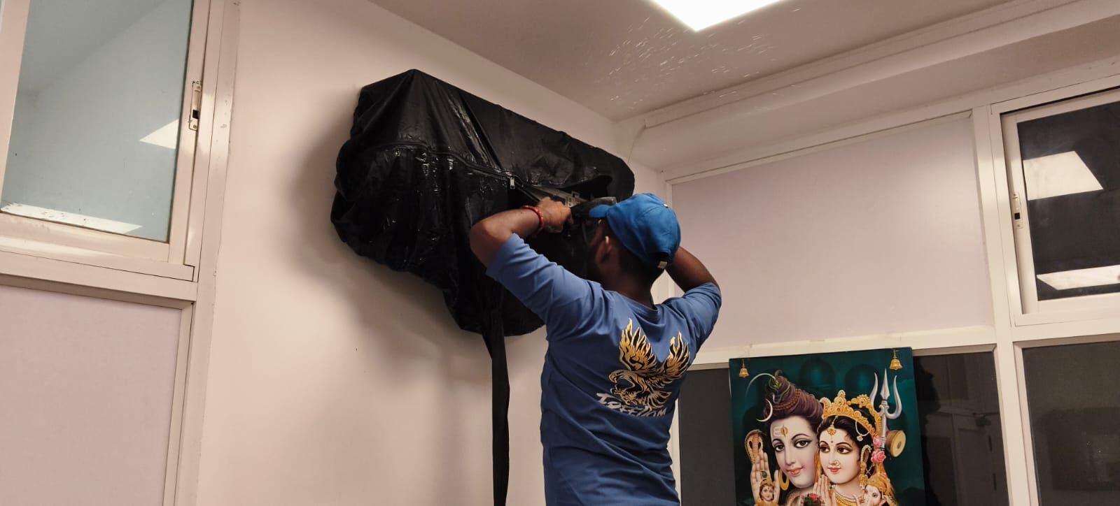 AMC AC servicing work by Antelope Infra & Technology